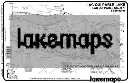 Lac Qui Parle County, MN - LAC QUI PARLE - Lakemap - 14901