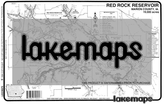 Marion County, IA - RED ROCK RES. - Lakemap - 30301