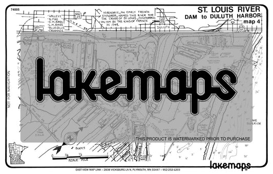 St. Louis River - Duluth - Superior Harbor - U.S. Hwy. 53 to Duluth Channel - Lakemap - 74005