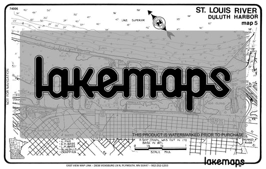 St. Louis River - Duluth - Superior Harbor - Superior Harbor basin - Lakemap - 74006