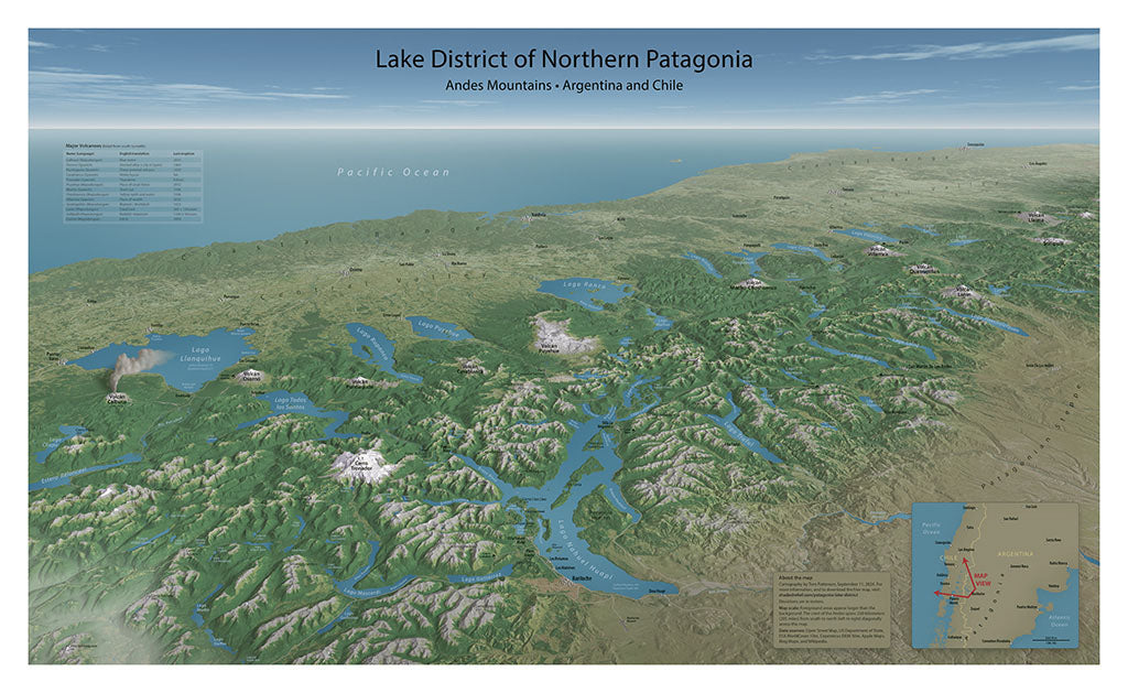 Lake District of Northern Patagonia - Paper