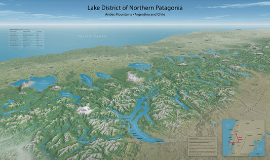 Lake District of Northern Patagonia - Paper