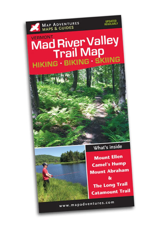 Mad River Valley Waterproof Trail Map