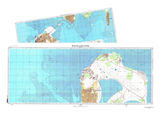 Manama Muharraq (Bahrain) 2-Sheet Set - Soviet Military City Plans