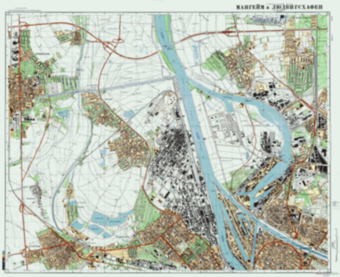 Mannheim 1 (Germany) - Soviet Military City Plans