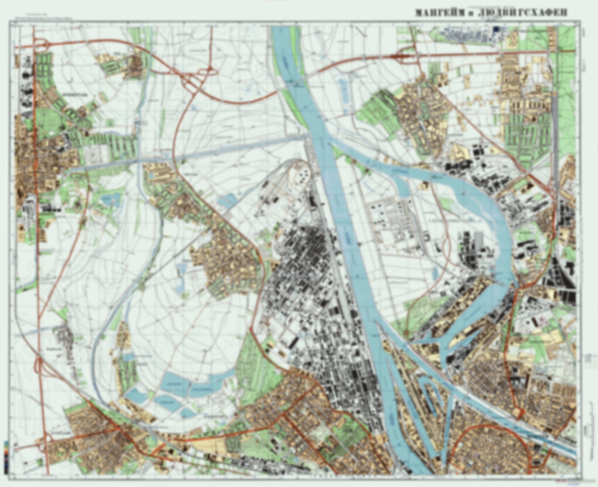 Mannheim 1 (Germany) - Soviet Military City Plans