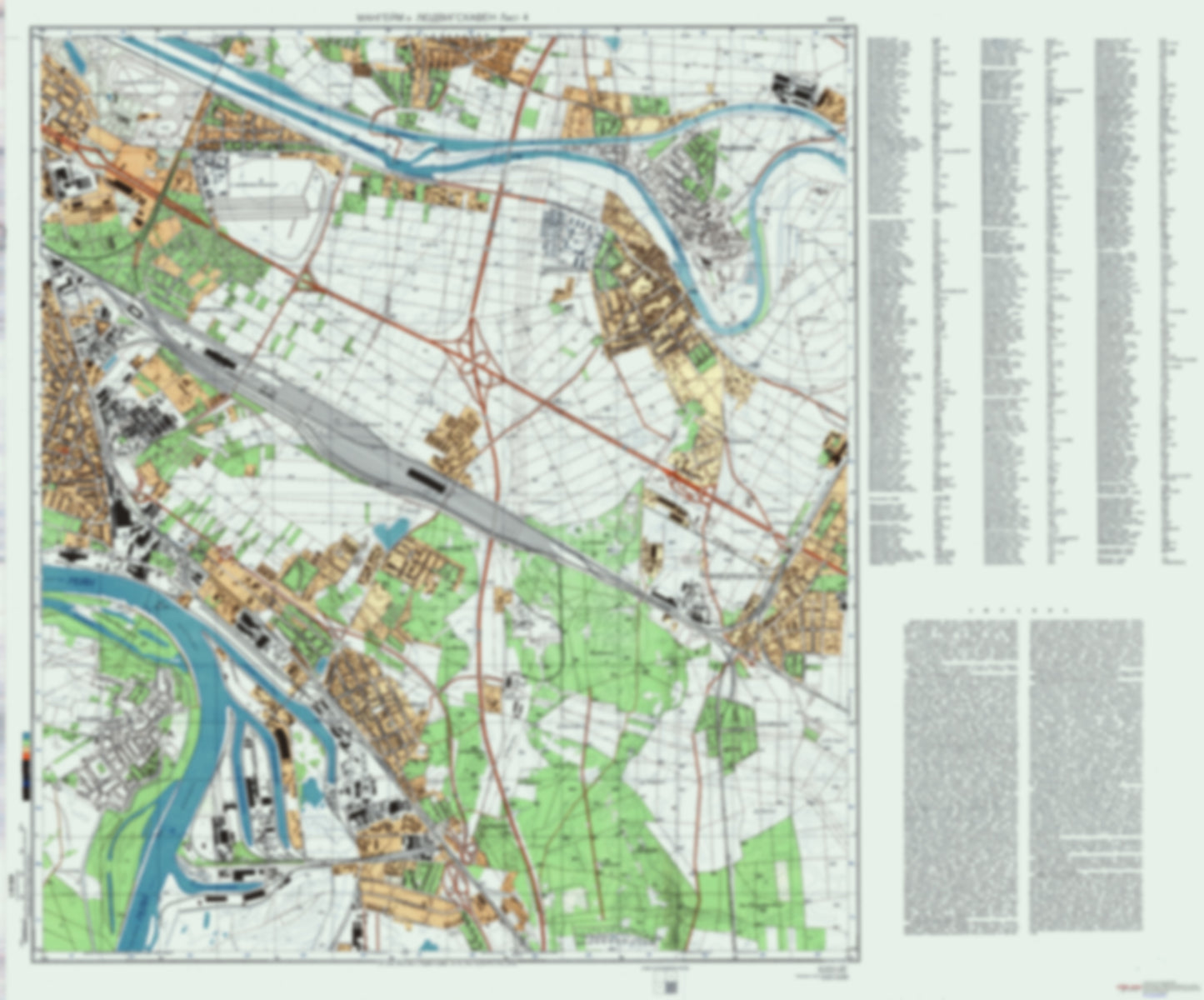 Mannheim 4 (Germany) - Soviet Military City Plans