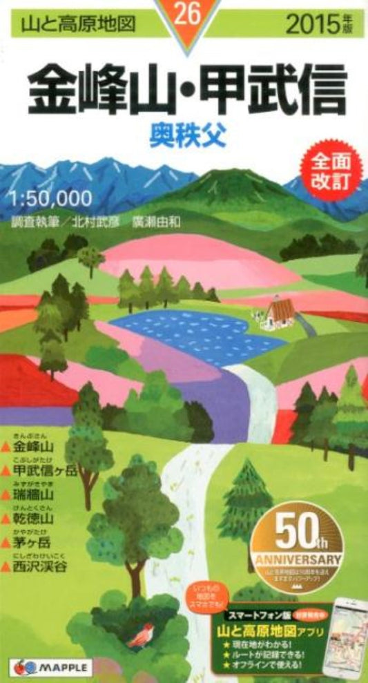 Mt. Kinpozan area Hiking Map