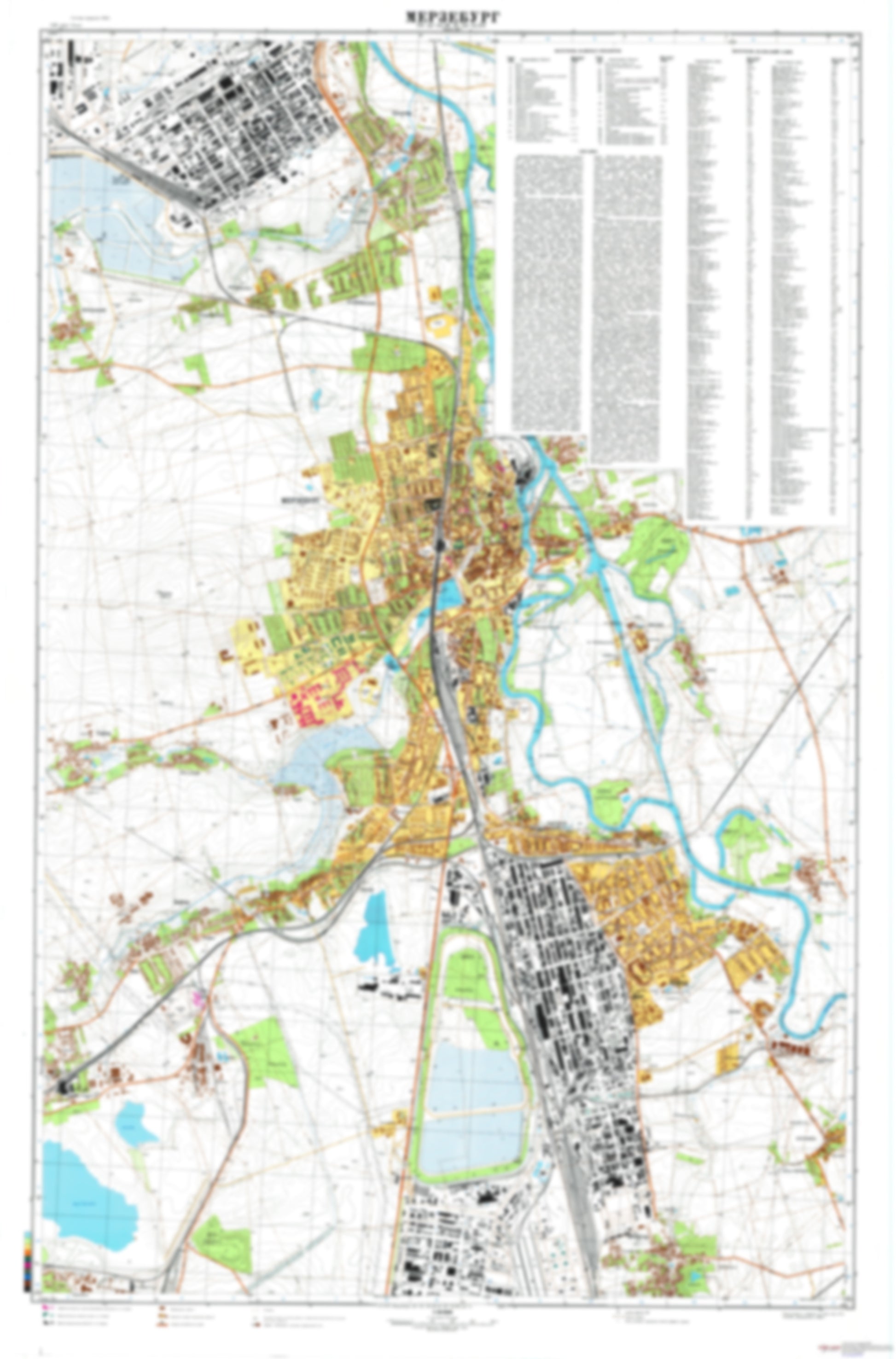 Merseburg (Germany) - Soviet Military City Plans