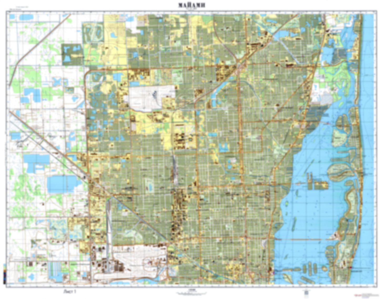 Miami, FL 1 (USA), 1984 Edition - Soviet Military City Plans