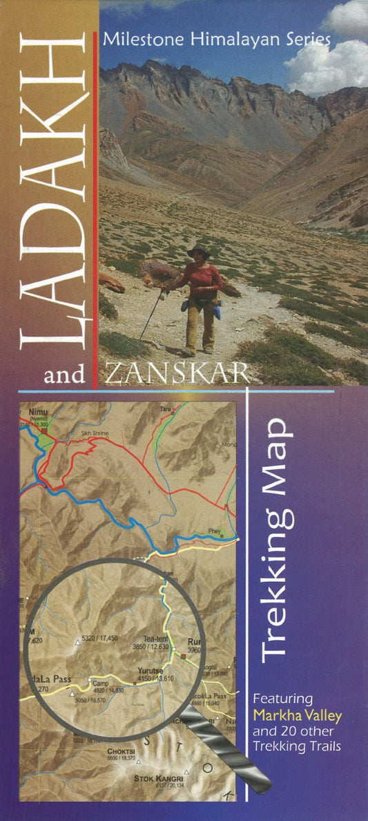 Ladakh and Zanskar : Trekking Map