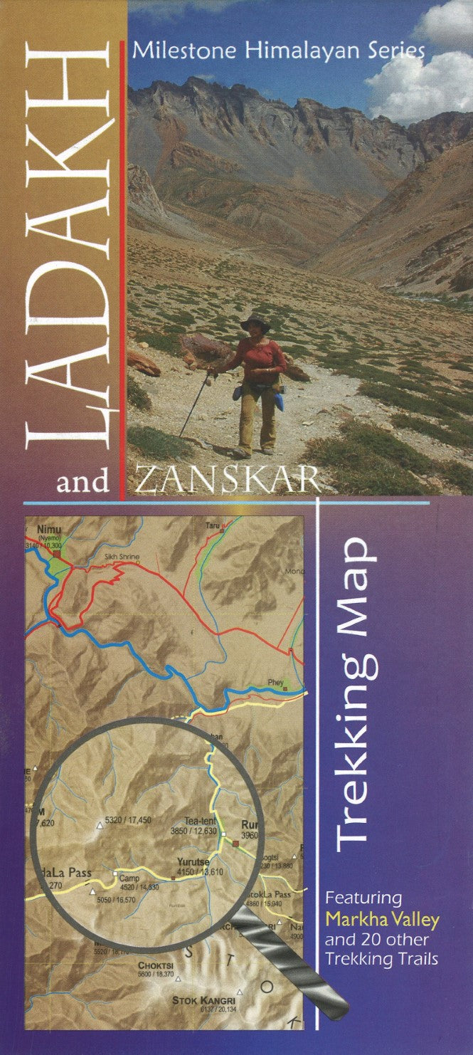 Ladakh and Zanskar : Trekking Map
