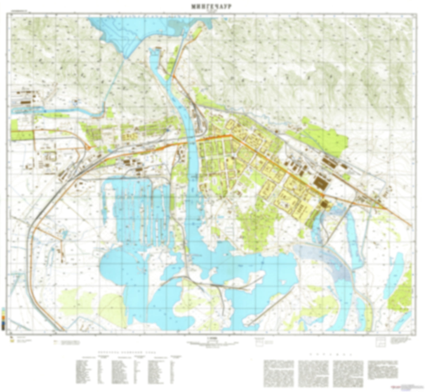 Mingechaur (Azerbaijan) - Soviet Military City Plans