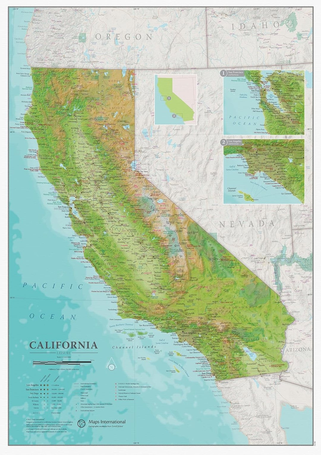 California Leisure Map