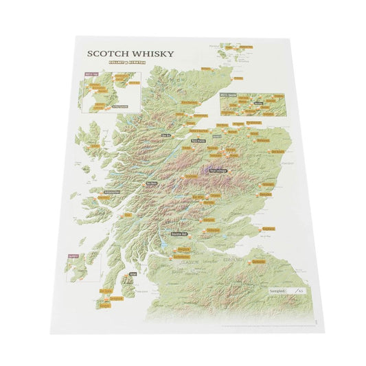 Scratch-off USA Whiskey Distilleries