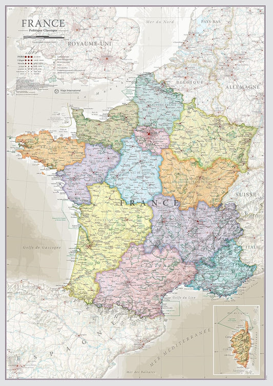 France Wall Map
