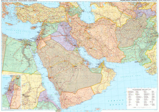 Middle East, Pol, 35x49, Lam