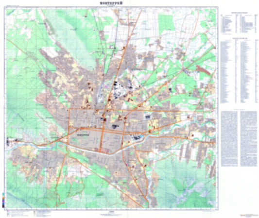 Monterrey (Mexico) - Soviet Military City Plans