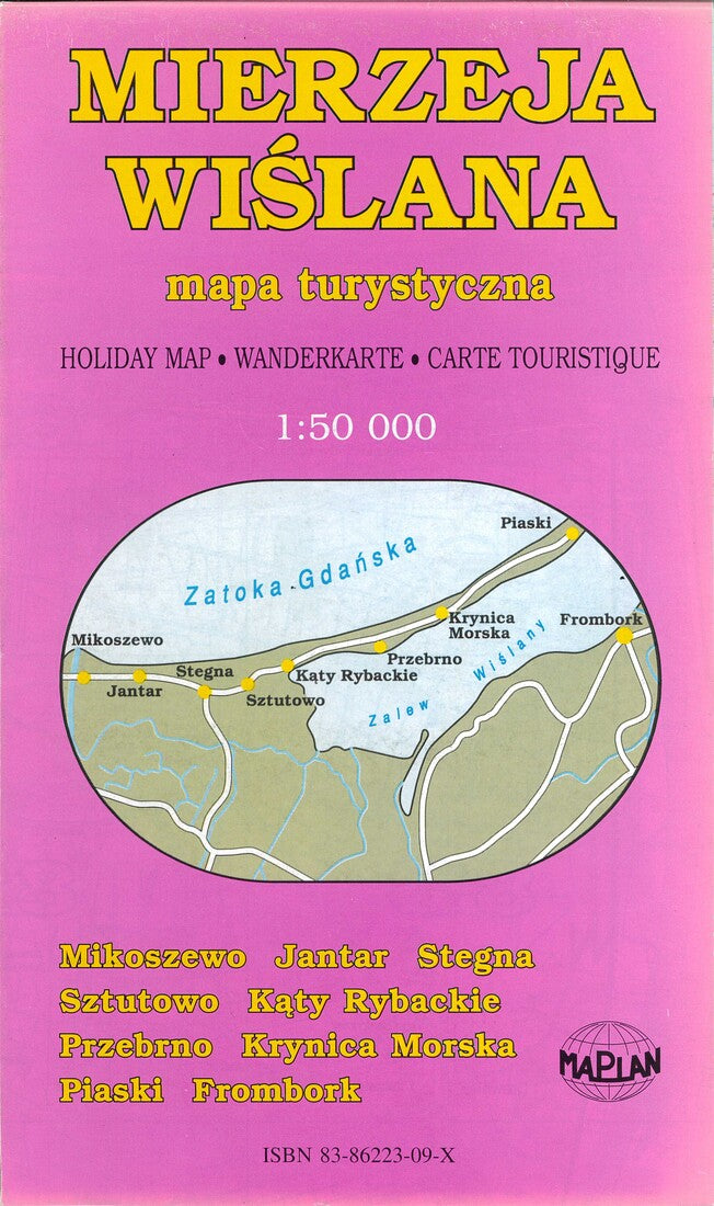 Holiday Map of Mierzeja Wislana.