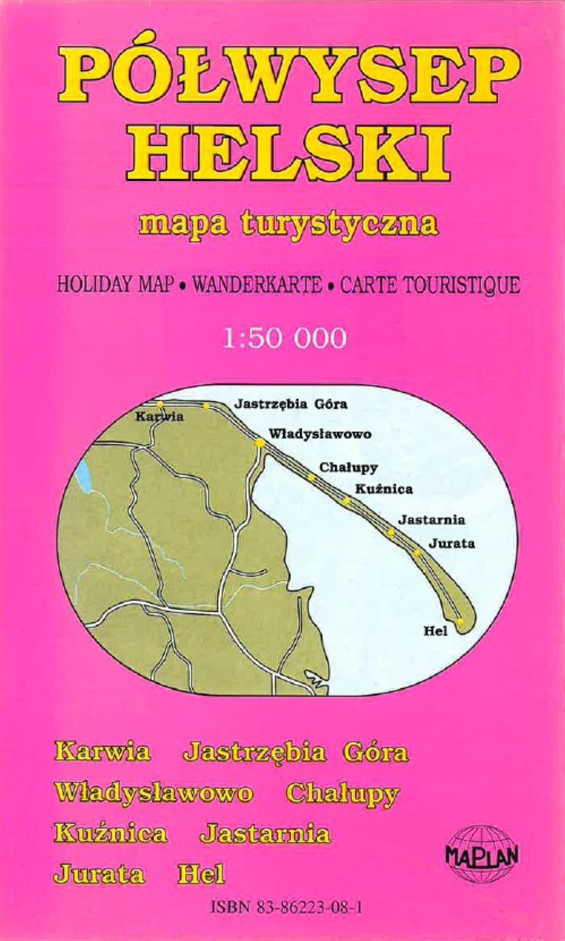 Holiday Map of Polwysep Helski Peninsula