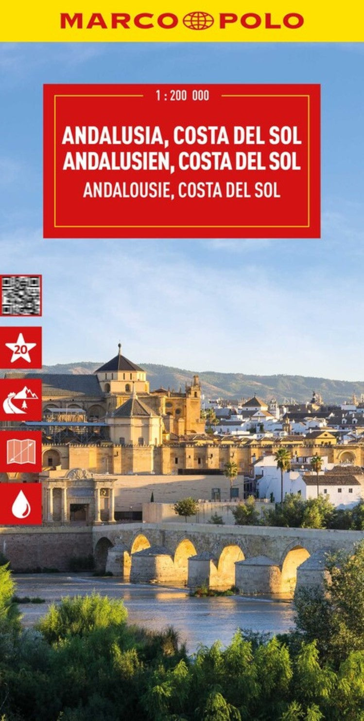 Andalucia, Spain Road Map
