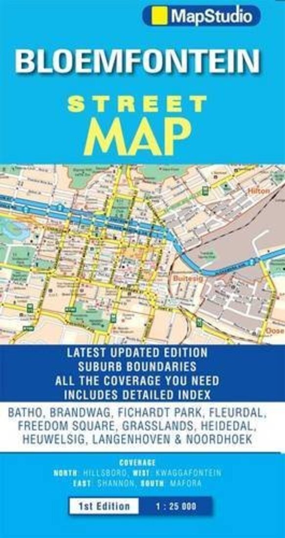 Bloemfontein City Map Longitude Maps bloemfontein-city-map-longitude-maps