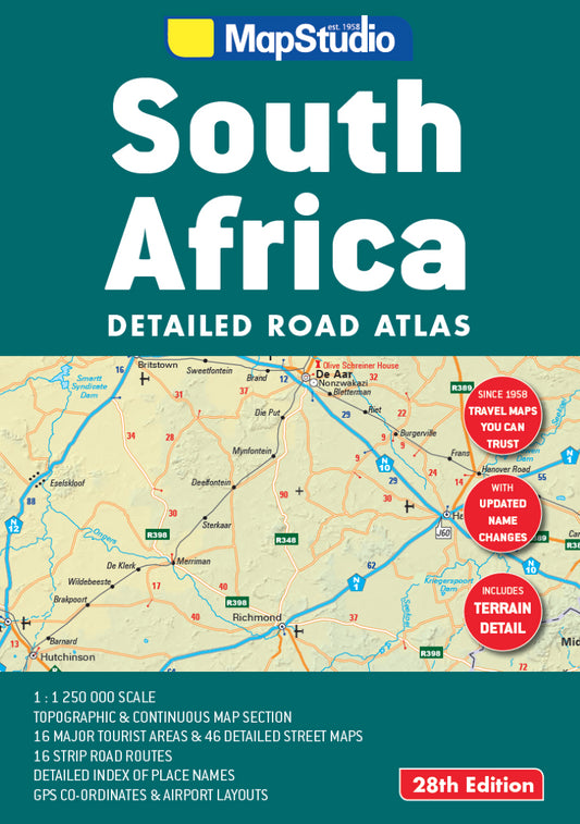 South Africa road atlas