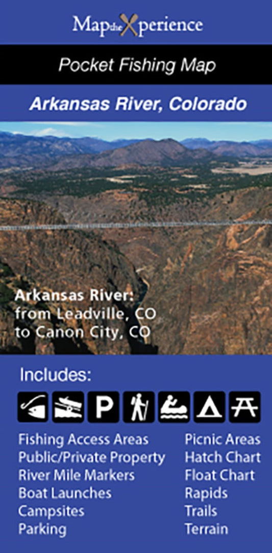 Arkansas River, Colorado Fishing Map