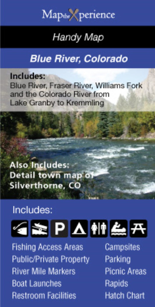 Blue River/Upper Colorado/Fraser River, Colorado Fishing Map