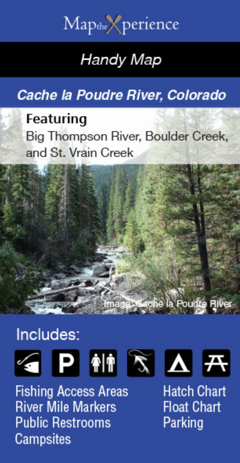 Big Thompson River/Cache La Poudre, Colorado Fishing Map