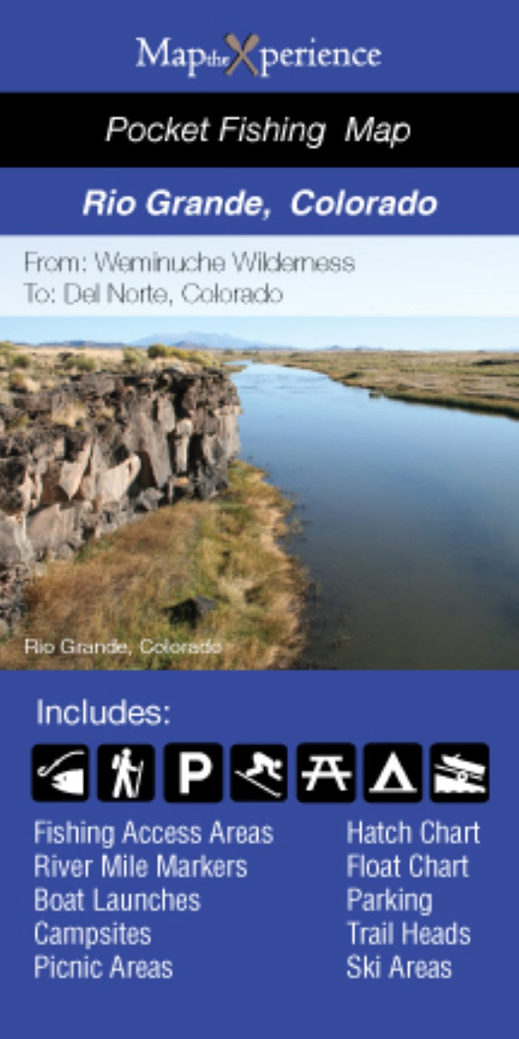 Rio Grande River, Colorado Fishing Map