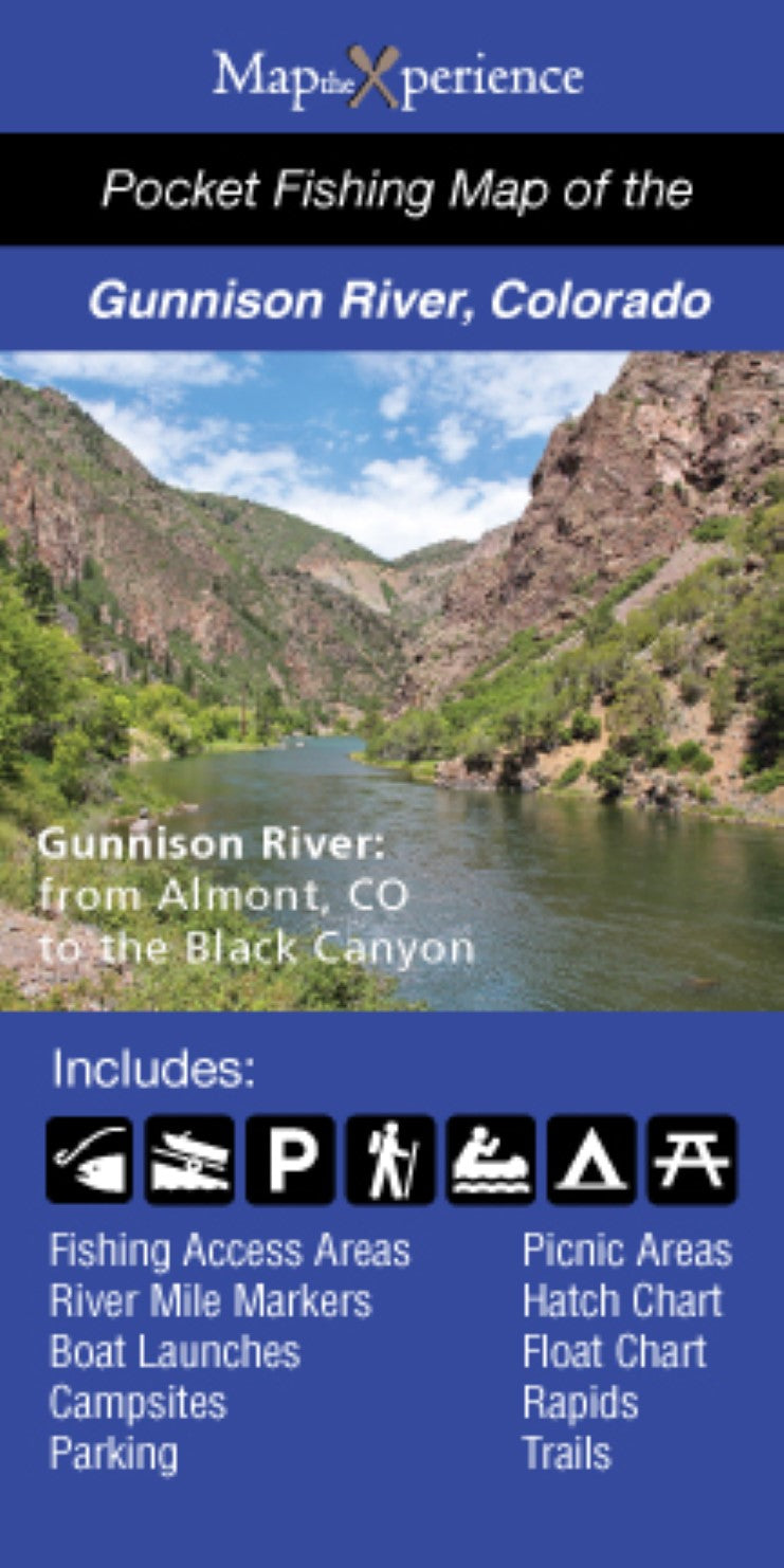 Gunnison River/Black Canyon/Gunnison Gorge, Colorado Fishing Map