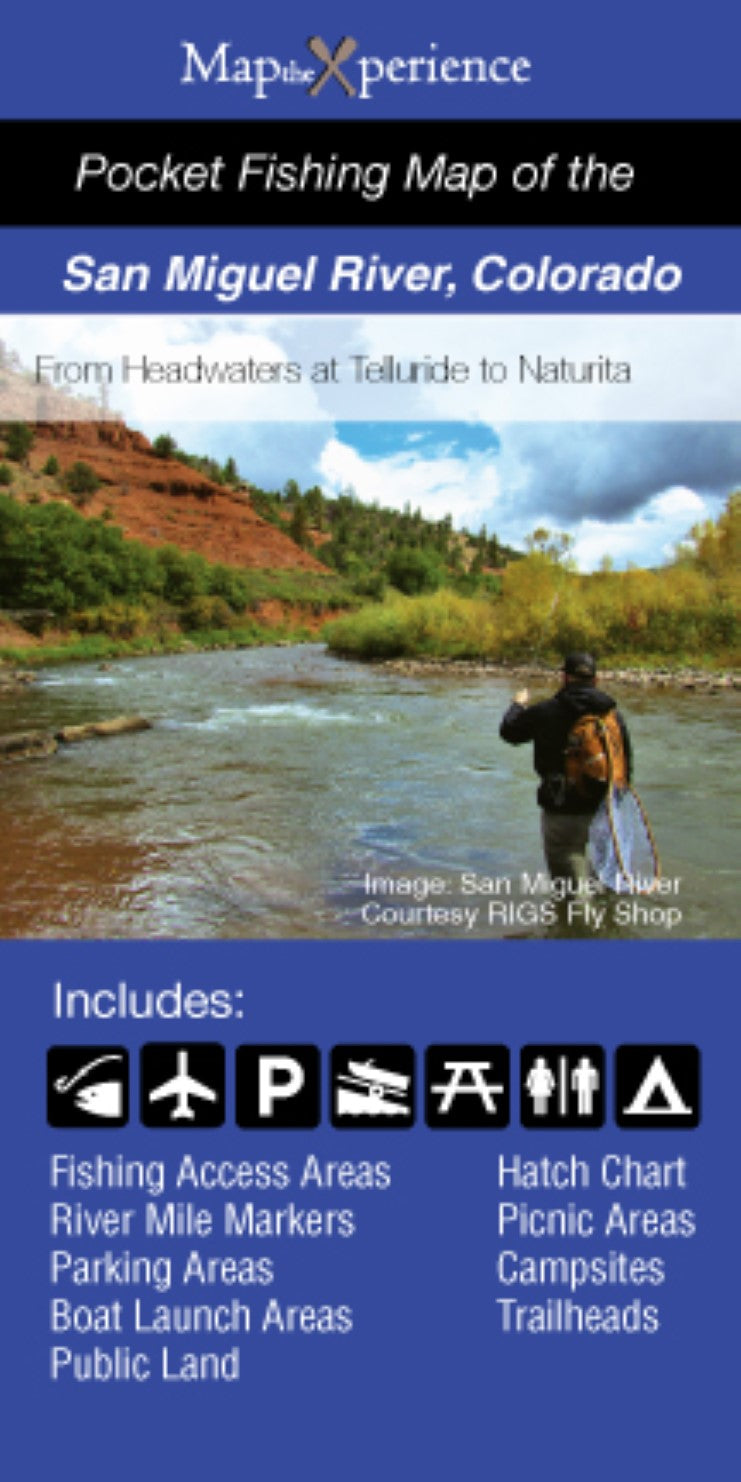 San Miguel River, Colorado Fishing Map