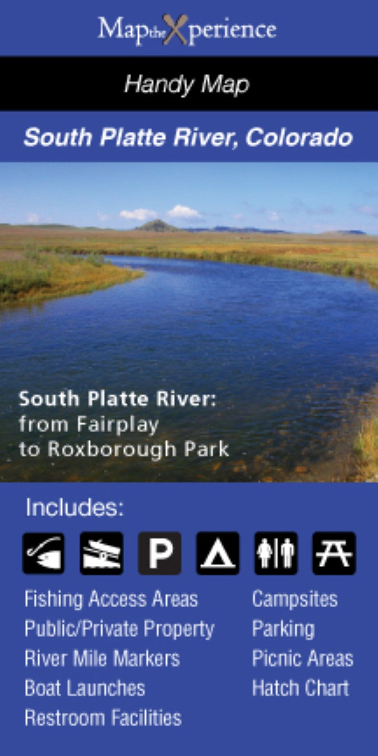 South Platte River, Colorado Fishing Map