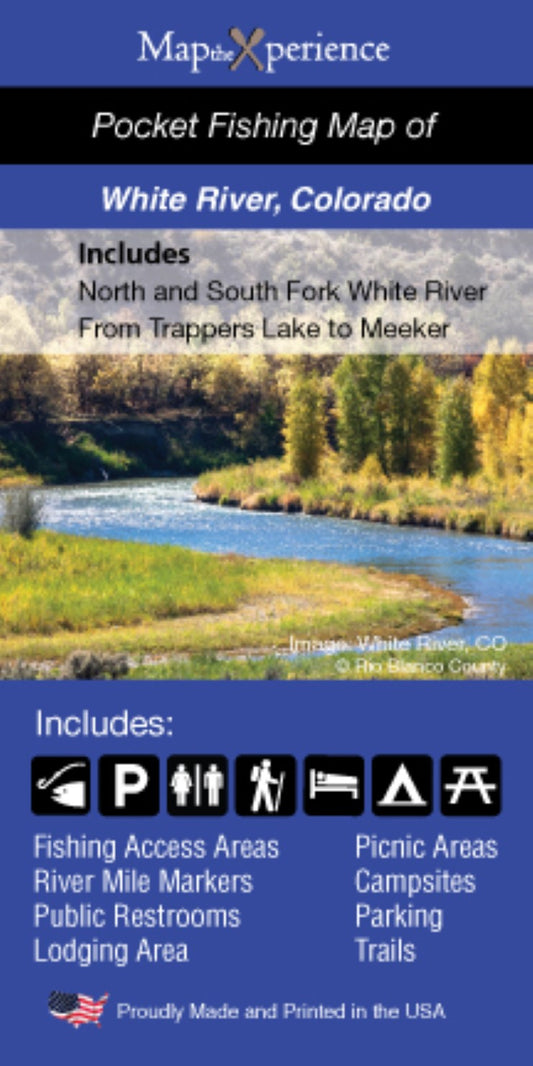 White River, Colorado Fishing Map