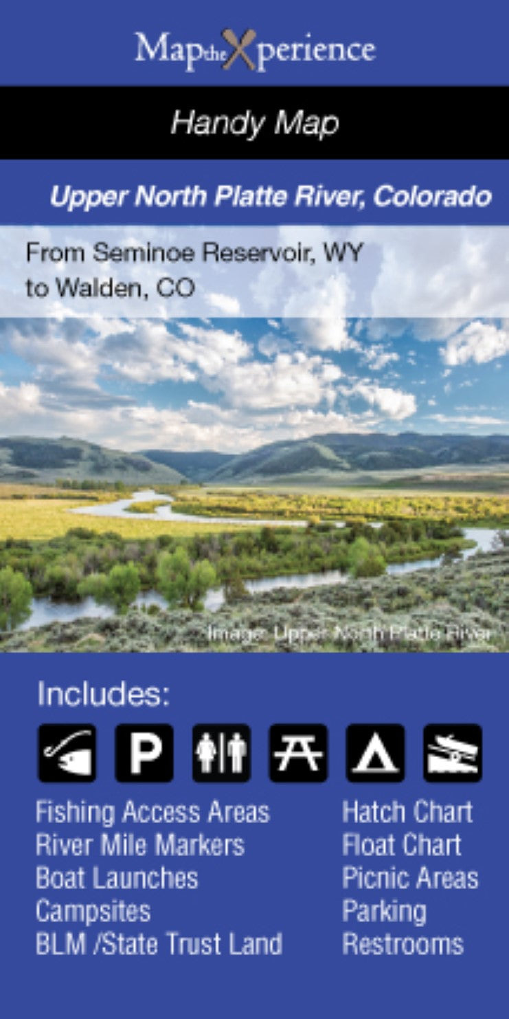 Upper North Platte River, Colorado/Wyoming Fishing Map