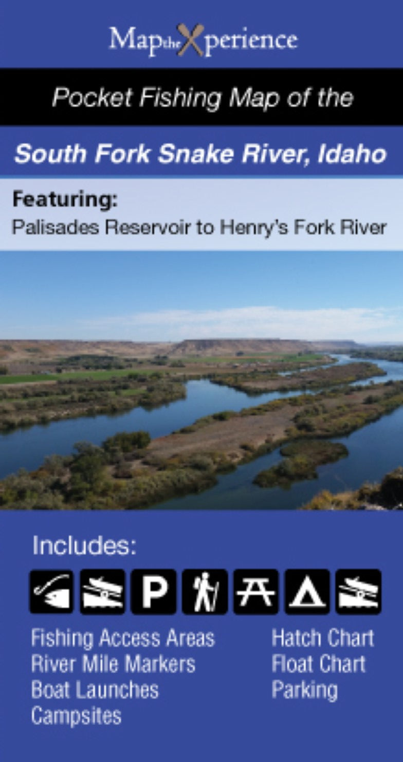 South Fork of Snake River, Idaho Fishing Map