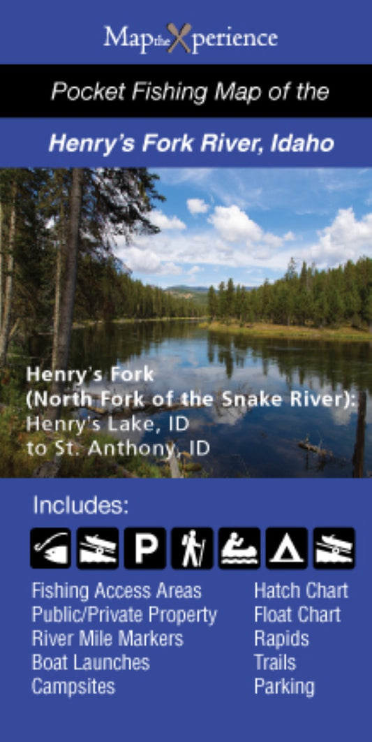 Henry’s Fork River, Idaho Fishing Map