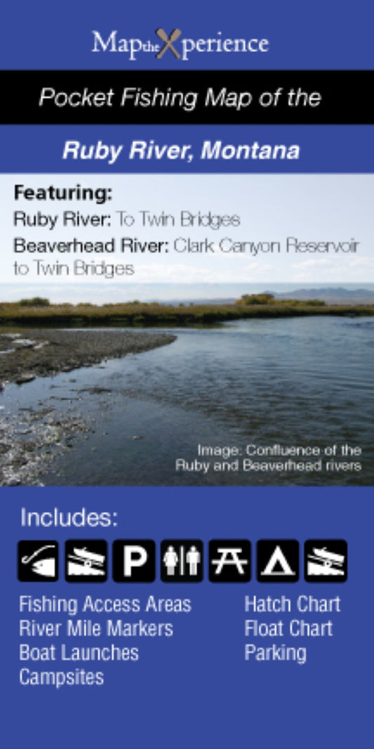 Beaverhead/Ruby River, Montana Fishing Map