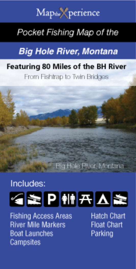 Bighole River, Montana Fishing Map