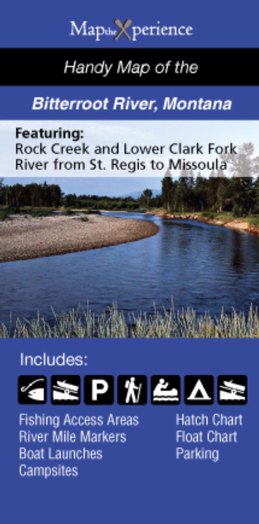 Bitterroot River/Lower Clark Fork, Montana Fishing Map