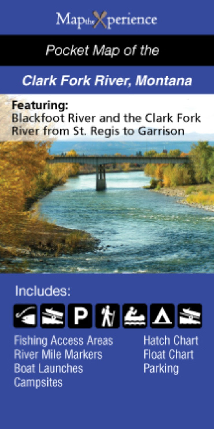 Clark Fork River/Blackfoot River/Rock Creek, Montana Fishing Map