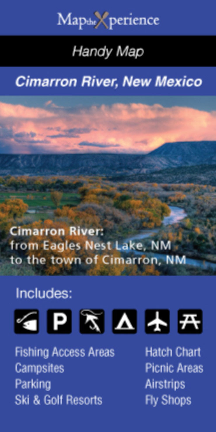 Cimarron River, New Mexico Fishing Map