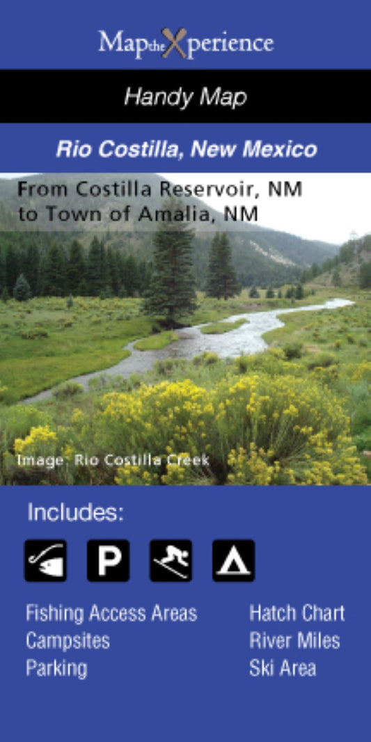 Rio Costilla, New Mexico Fishing Map