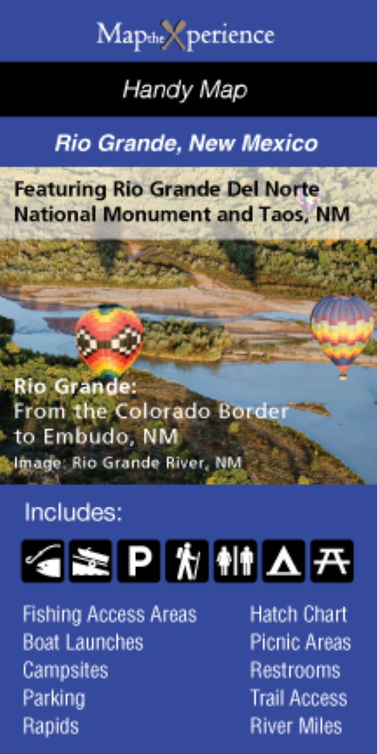 Rio Grande River, New Mexico Fishing Map