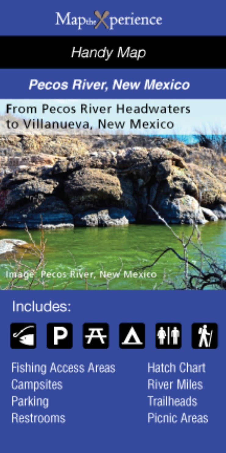 Pecos River, New Mexico Fishing Map