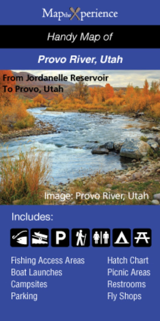 Provo River, Utah Fishing Map