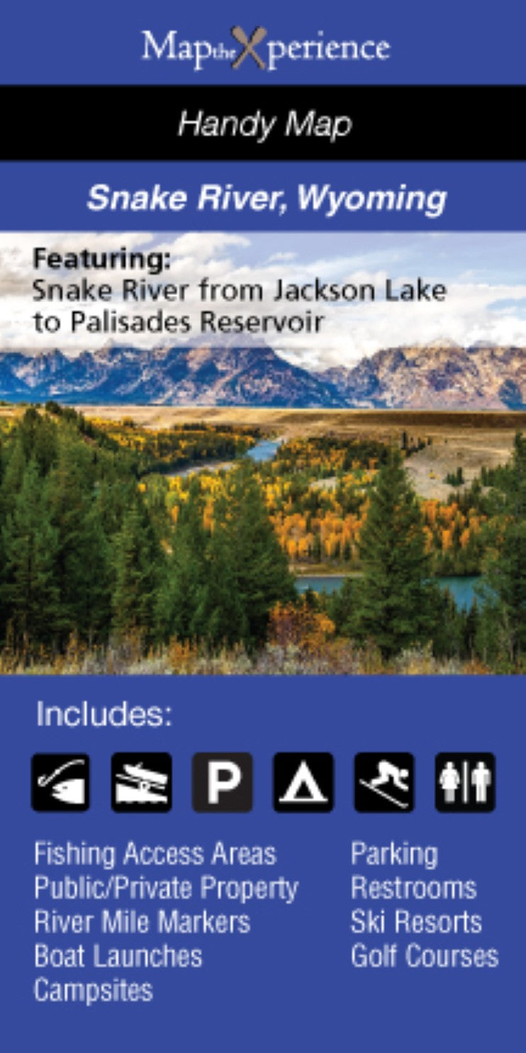 Snake River, Wyoming Fishing Map