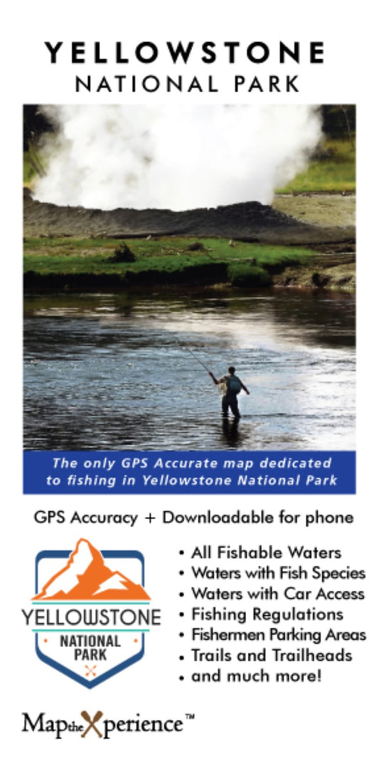 Yellowstone National Park Fishing Map