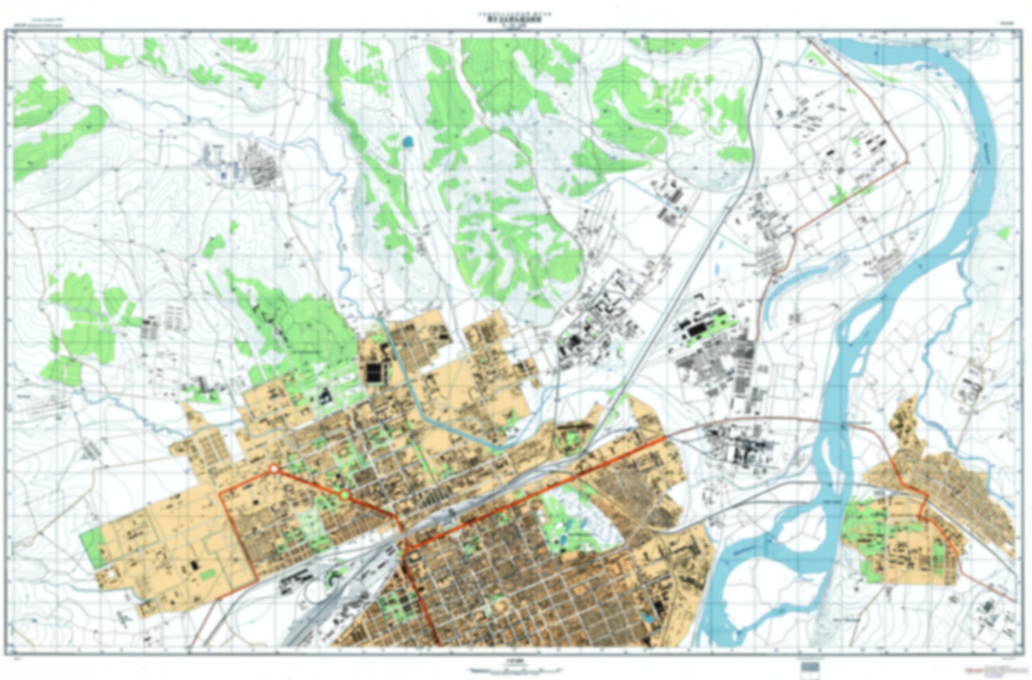 Mudanjiang 1 (China) - Soviet Military City Plans